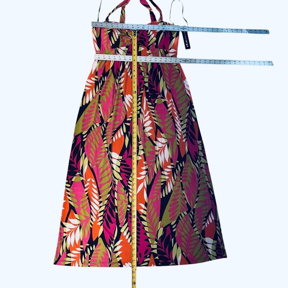 NWT Madison Leigh Tropical Maxi Dress Women’s Retro-Style Sleeveless ~ Sz 16 - Picture 6 of 7